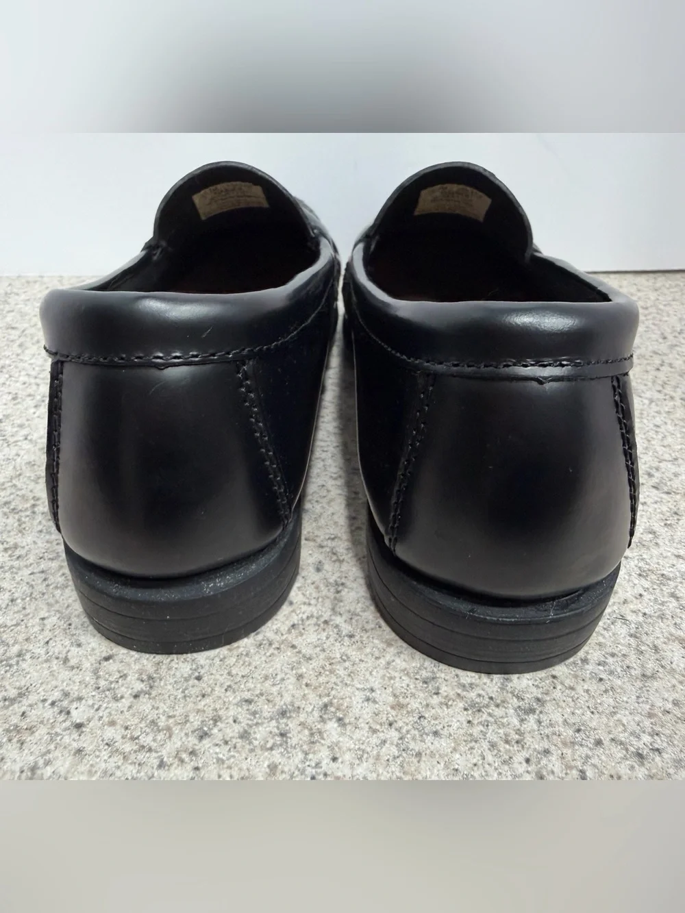 EASTLAND Memory Foam Leather Classic II Penny Loafer Shoe -Women's Size 7M Black